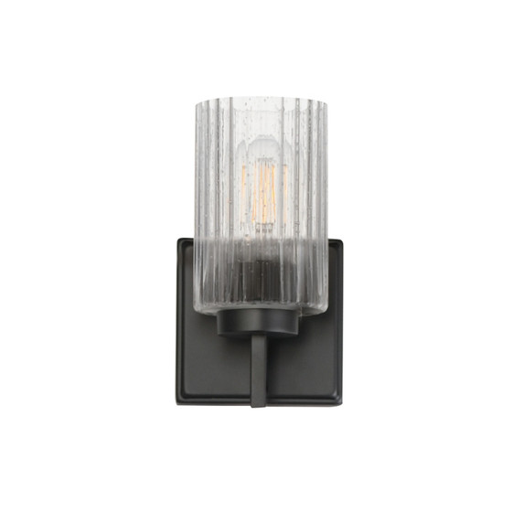 Sconces Single Glass by Maxim ( 16 | 21371CRBK Rigata ) 