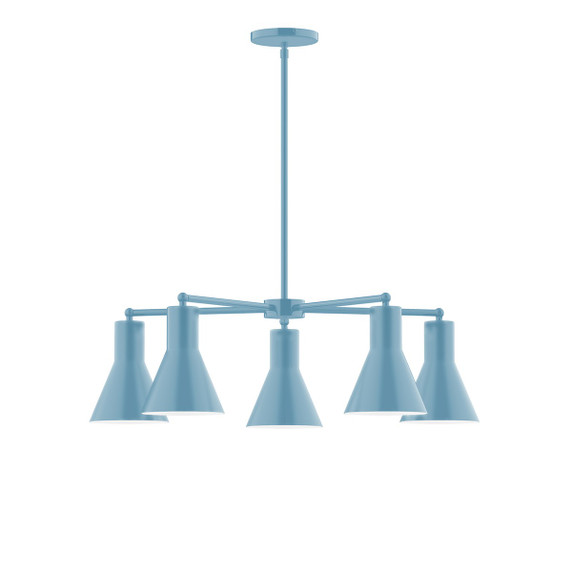 Mid. Chandeliers Glass Down by Montclair Light Works ( 518 | CHC436-54 Flare ) 