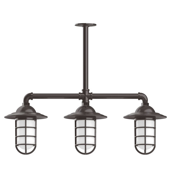 Linear/Island 3 Light Bar by Montclair Light Works ( 518 | MSK052-51-G07 Vaportite ) 