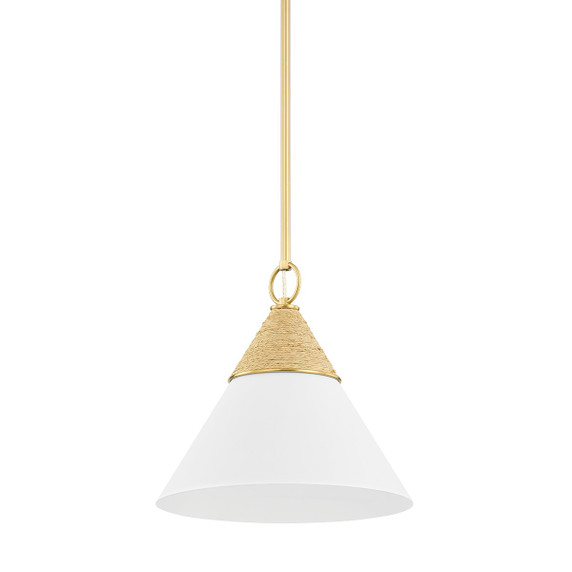 Pendants Glass Down by Mitzi ( 428 | H709701S-AGB/TWH Mica ) 