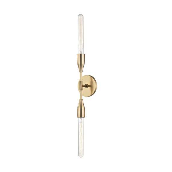 Sconces Double Candle by Mitzi ( 428 | H116102-AGB Tara ) 