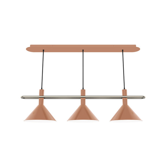 Linear/Island 3 Light Bar by Montclair Light Works ( 518 | CHR422-19-96 Raceway ) 