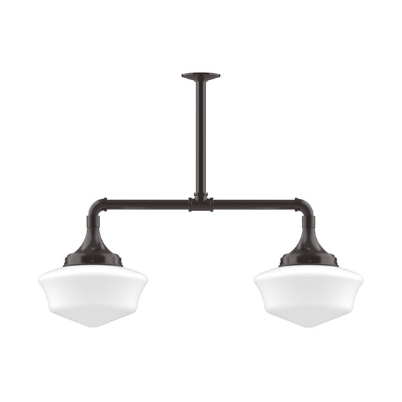 Linear/Island 2 Light Bar by Montclair Light Works ( 518 | MSD021-51-T30 Schoolhouse ) 