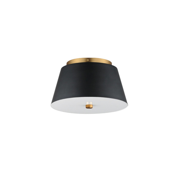 Flush Mounts Drum Shade by Maxim ( 16 | 10710WTBKNAB Miles ) 