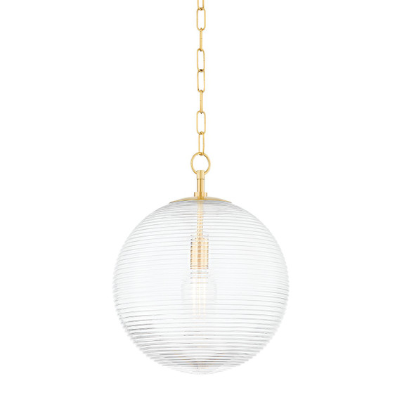 Pendants Glass Down by Mitzi ( 428 | H815701L-AGB Sara ) 