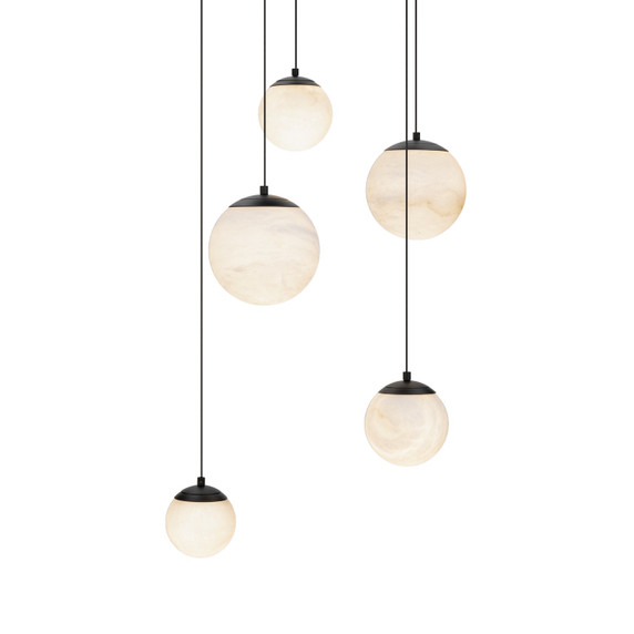 Mini Chandeliers Multi-Port/Cascade by Modern Forms ( 281 | PD-34405R-BK Pisces ) 