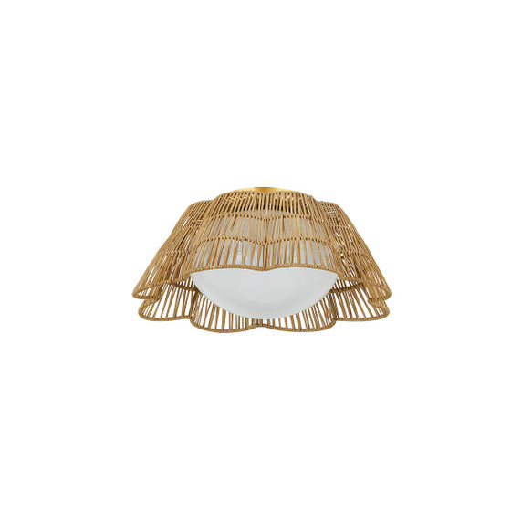 Flush Mounts Glass Down by Mitzi ( 428 | H856501-AGB Rosa ) 
