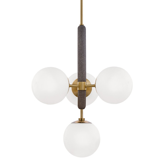 Mini Chandeliers Glass Shade by Mitzi ( 428 | H289804-AGB Brielle ) 