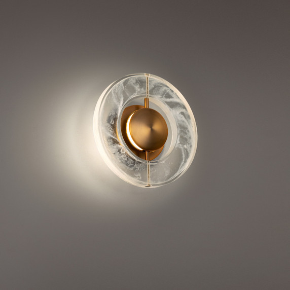 Sconces Single Glass by Modern Forms ( 281 | WS-62110-AB Cymbal ) 