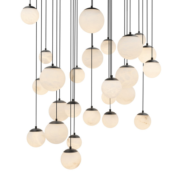 Mid. Chandeliers Multi-Port/Cascade by Modern Forms ( 281 | PD-34425S-BK Pisces ) 