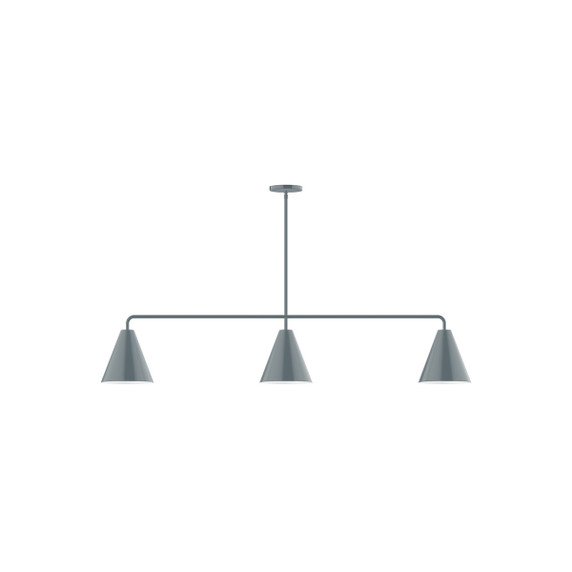 Linear/Island 3 Light Bar by Montclair Light Works ( 518 | MSN420-40 Jynx ) 