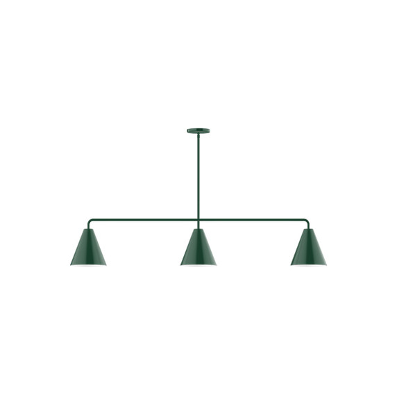 Linear/Island 3 Light Bar by Montclair Light Works ( 518 | MSN420-42 Jynx ) 