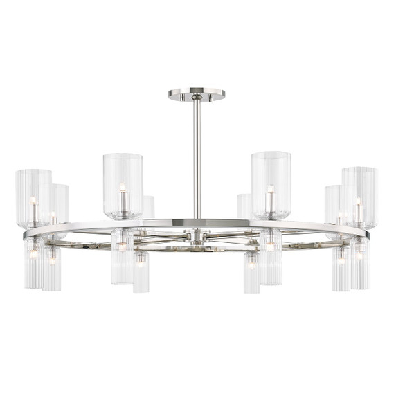 Mid. Chandeliers Glass Up by Mitzi ( 428 | H384816-PN Tabitha ) 