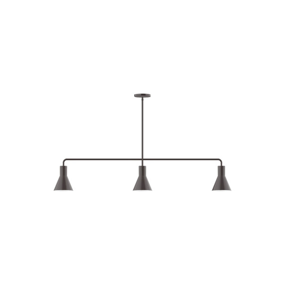 Linear/Island 3 Light Bar by Montclair Light Works ( 518 | MSN436-51 Axis ) 