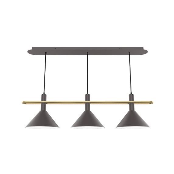 Linear/Island 3 Light Bar by Montclair Light Works ( 518 | CHR422-57-91 Raceway ) 