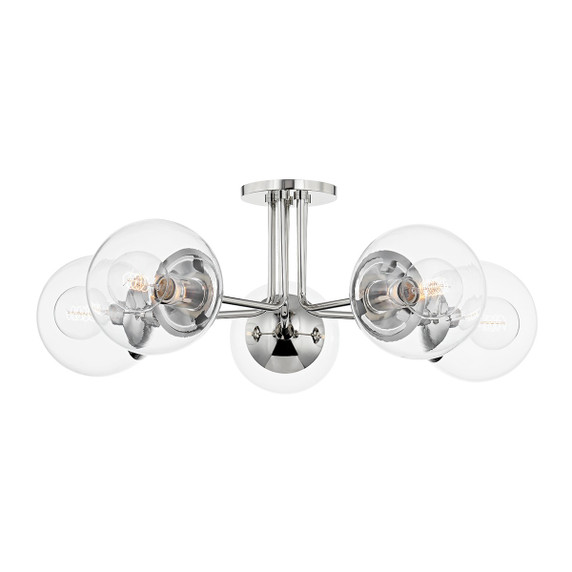 Semi-Flush Mts. Multi-port/Cluster by Mitzi ( 428 | H503605-PN Meadow ) 