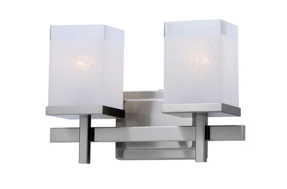 Bathroom Fixtures Two Lights by Maxim ( 16 | 2152LNSN Tetra ) 