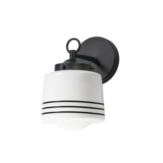 Sconces Single Glass by Maxim ( 16 | 21531WTBK Eureka ) 