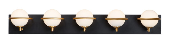 Bathroom Fixtures Five+Lights by Maxim ( 16 | 21605SWBKGLD Revolve ) 