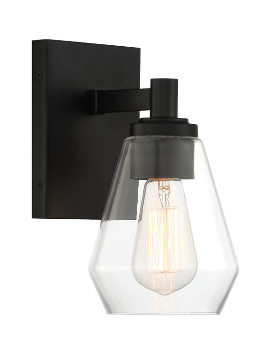 Sconces Single Glass by Minka-Lavery ( 7 | 5701-66A Clarity ) 