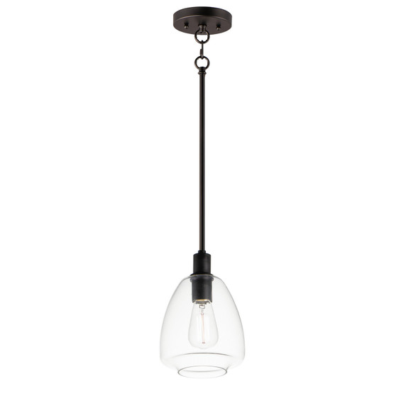 Mini Pendants Glass Down by Maxim ( 16 | 11112CLBK Babylon ) 
