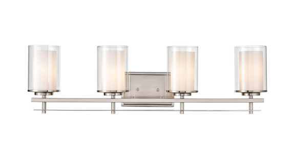 Bathroom Fixtures Four Lights by Millennium ( 59 | 5504-BN Huderson ) 