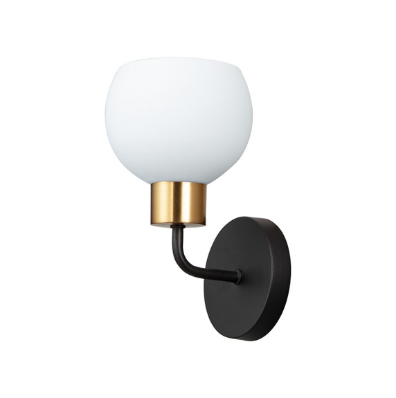 Sconces Single Glass by Maxim ( 16 | 11271SWBZSBR Coraline ) 