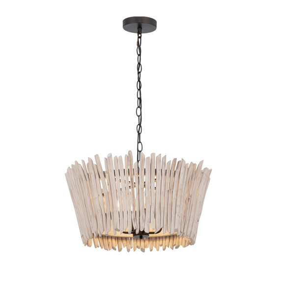 Pendants Drum Shade by Maxim ( 16 | 22424WWTBZ Baywood ) 