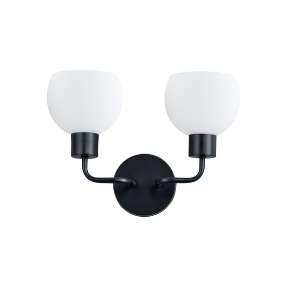 Sconces Double Glass by Maxim ( 16 | 11272SWBK Coraline ) 