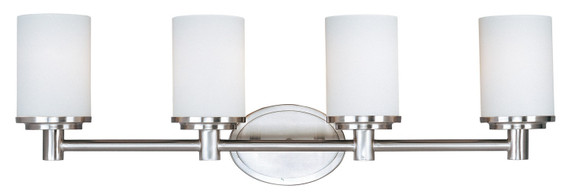 Bathroom Fixtures Four Lights by Maxim ( 16 | 9054SWSN Cylinder ) 