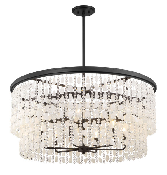 Mid. Chandeliers Glass Down by Minka-Lavery ( 7 | 6706-66 Shimmering Elegance ) 