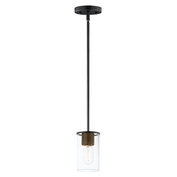 Mini Pendants Glass Down by Maxim ( 16 | 91840CDABBK Sleek ) 