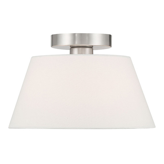 Semi-Flush Mts. Drum Shade by Meridian ( 446 | M60077BN ) 