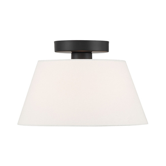 Semi-Flush Mts. Drum Shade by Meridian ( 446 | M60077MBK ) 