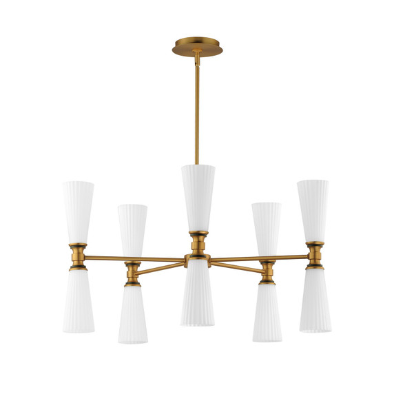 Mid. Chandeliers Glass Up by Maxim ( 16 | 24825SWBKNAB Krevat ) 