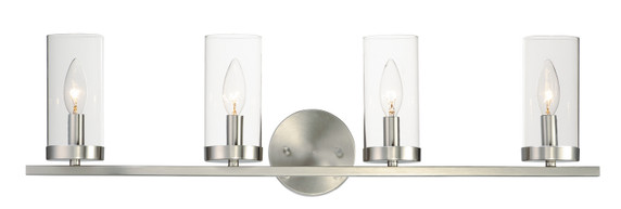 Bathroom Fixtures Four Lights by Maxim ( 16 | 25258CLSN Sentinel ) 