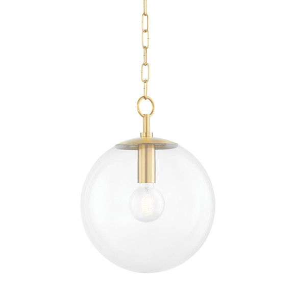 Pendants Glass Down by Mitzi ( 428 | H609701S-AGB Juliana ) 