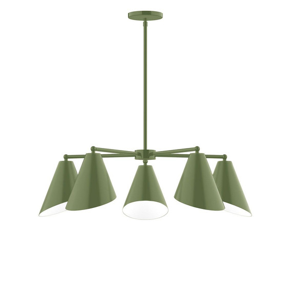 Mid. Chandeliers Metal Shade by Montclair Light Works ( 518 | CHC415-22-L10 Jasmine ) 