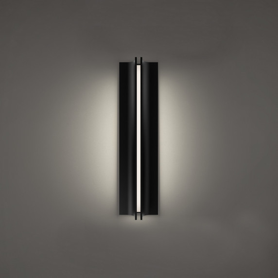 Exterior Wall Mt./Flush by Modern Forms ( 281 | WS-W82522-30-BK Strait ) 