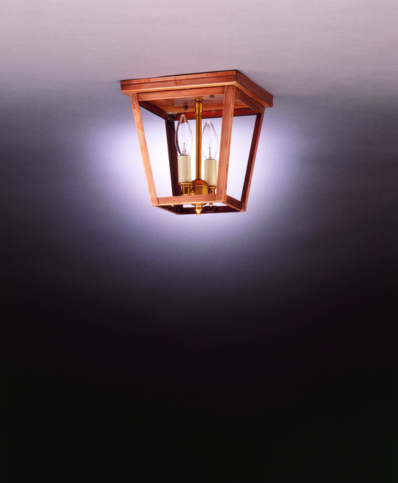 Exterior Ceiling Mount by Northeast Lantern ( 196 | 7324-AC-LT2-CLR Flush Mount ) 