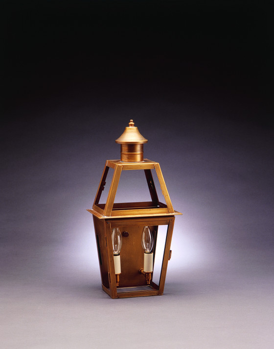 Exterior Wall Mount by Northeast Lantern ( 196 | 2231-AB-LT2-CLR Uxbridge ) 