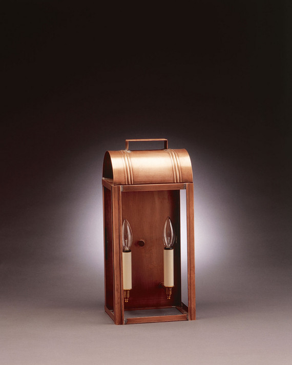 Exterior Wall Mt./Flush by Northeast Lantern ( 196 | 8031-AB-LT2-CLR Livery ) 