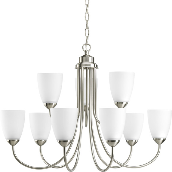 Mid. Chandeliers Glass Up by Progress Lighting ( 54 | P4627-09 Gather ) 
