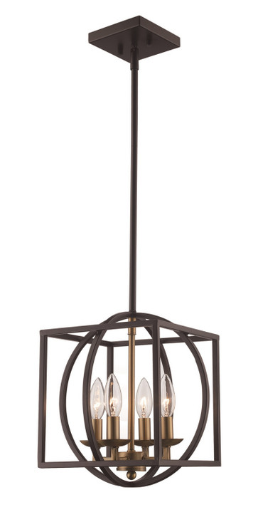 Pendants Open Frame by Trans Globe Imports ( 110 | 11184 AG-BK ) 
