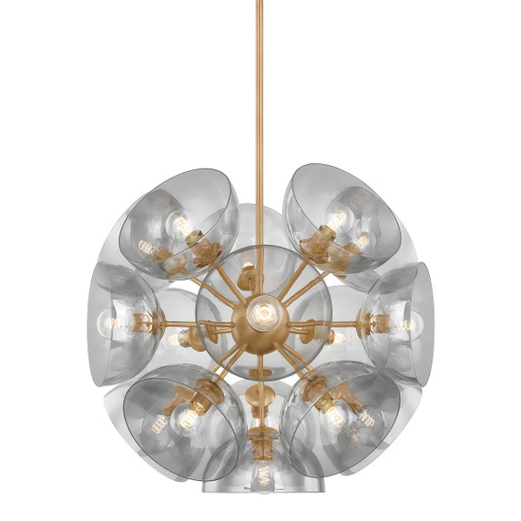 Mid. Chandeliers Starburst by Troy Lighting ( 67 | F1534-PBR Salix ) 