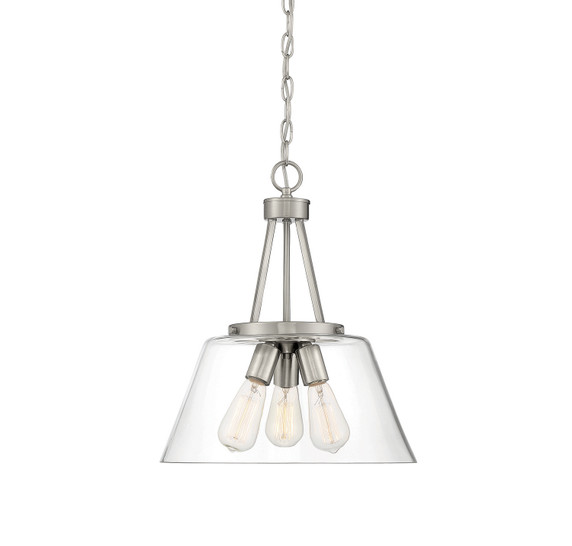 Pendants Glass Down by Savoy House ( 51 | 7-1025-3-SN Calhoun ) 
