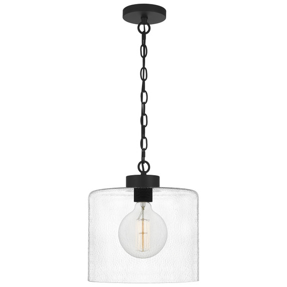 Pendants Glass Down by Quoizel ( 10 | ABR1512MBK Abner ) 