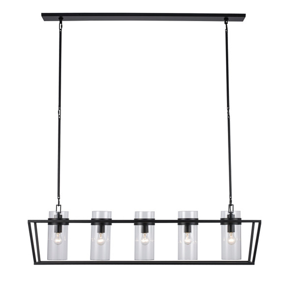 Linear/Island Open Frame by Trans Globe Imports ( 110 | 11395 BK Nova ) 