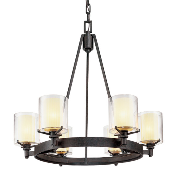 Mid. Chandeliers Glass Up by Troy Lighting ( 67 | F1716-TRN Arcadia ) 