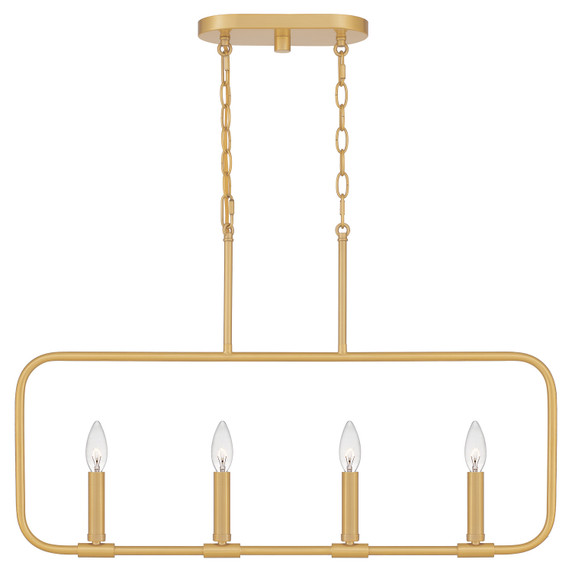 Linear/Island 4 Light + by Quoizel ( 10 | ABR432AB Abner ) 